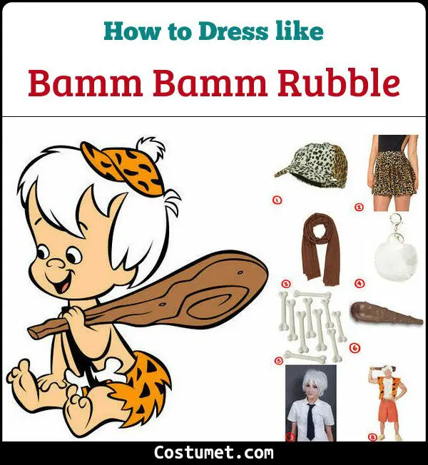 Bamm Bamm Rubble Costume for Cosplay & Halloween