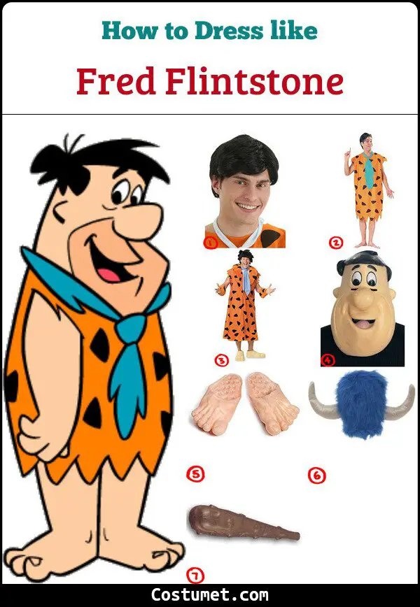 Fred Flintstone Costume for Cosplay & Halloween