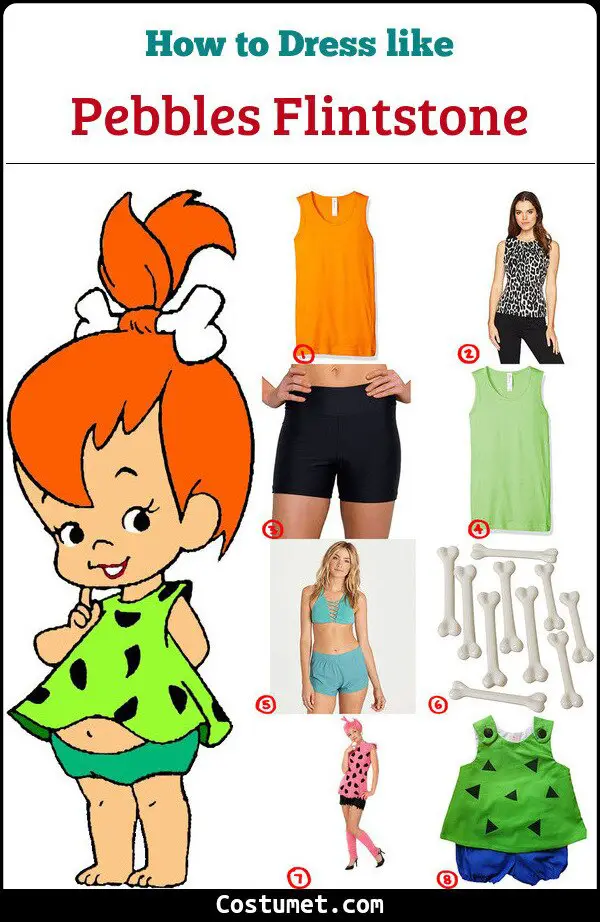 Pebbles Flintstone Costume for Cosplay & Halloween