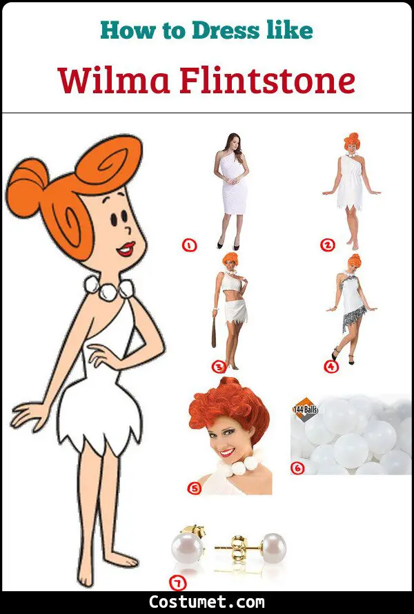 Wilma Flintstone Costume for Cosplay & Halloween