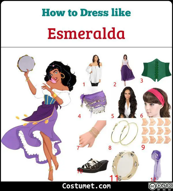 Esmeralda Costume for Cosplay & Halloween 2023