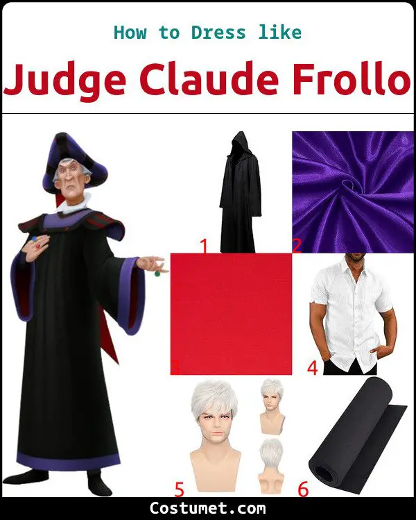 Judge Claude Frollo Costume for Cosplay & Halloween