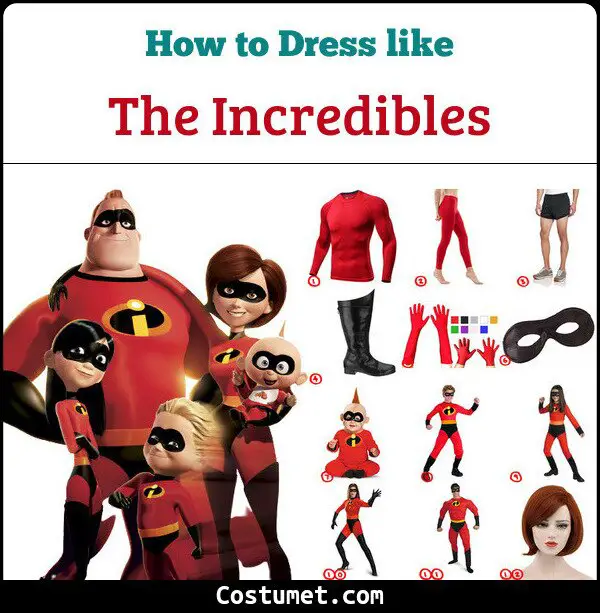 The Incredibles Costume for Cosplay & Halloween