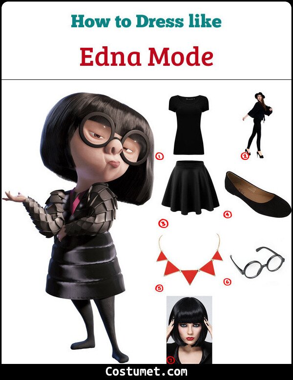 Edna Mode Costume for Cosplay & Halloween