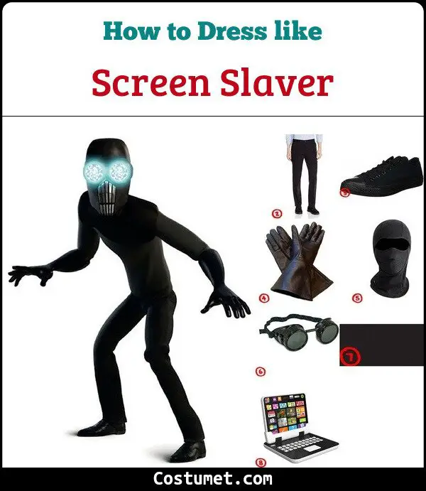 Screen Slaver Costume for Cosplay & Halloween