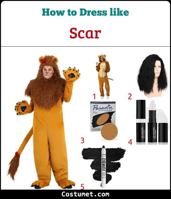 Scar Costume for Cosplay & Halloween