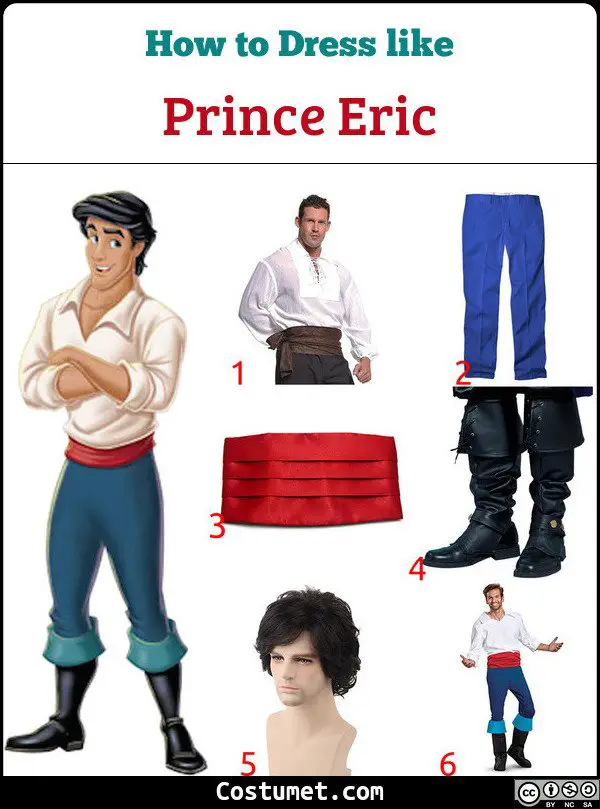 Prince Eric Costume for Cosplay & Halloween