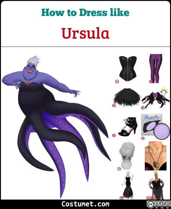 Ursula Costume for Cosplay & Halloween