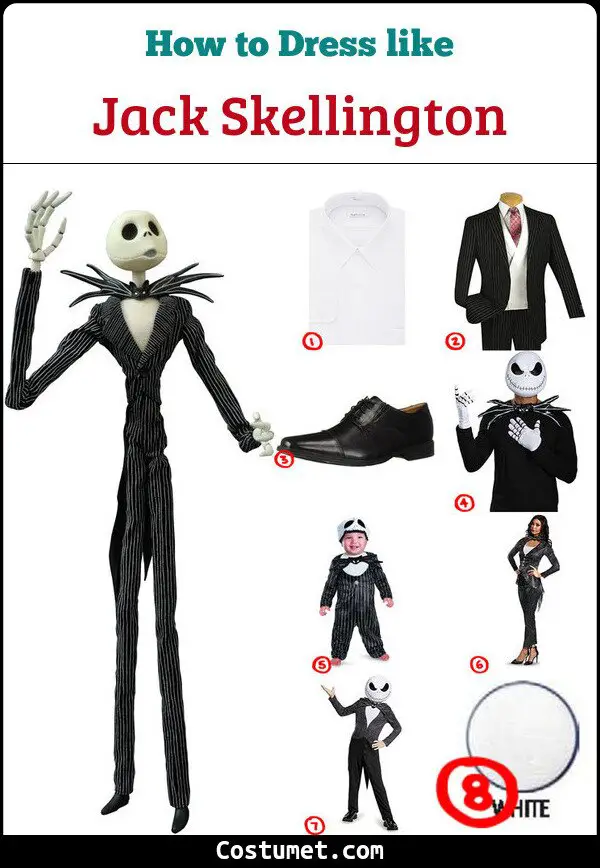 Jack Skellington Costume for Cosplay & Halloween