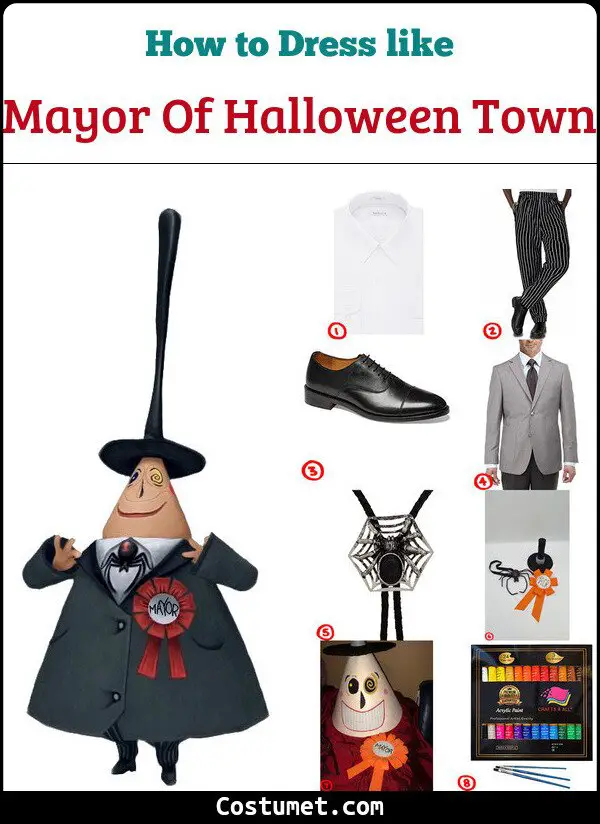 Mayor Of Halloween Town Costume for Cosplay & Halloween