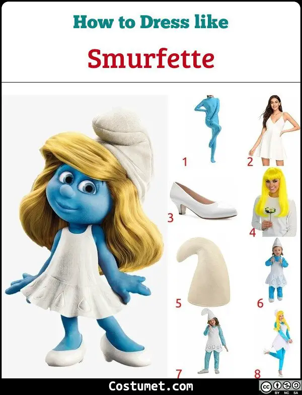Smurfette Costume for Cosplay & Halloween