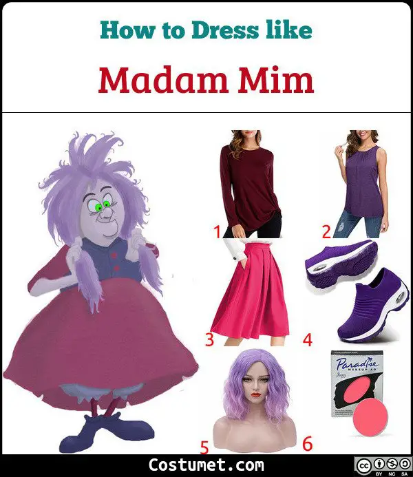 Madam Mim form The Sword In The Stone Costume for Cosplay & Halloween.