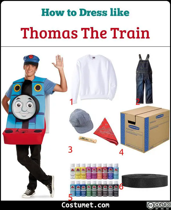 Thomas The Train Costume for Cosplay & Halloween