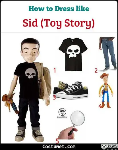 Sid (Toy Story) Costume for Cosplay & Halloween 2023