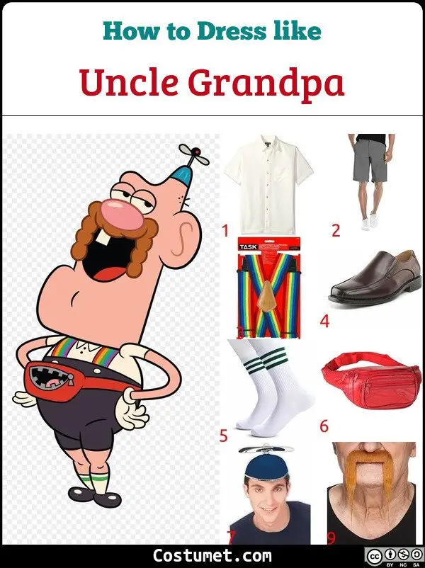 Uncle Grandpa Costume for Cosplay & Halloween