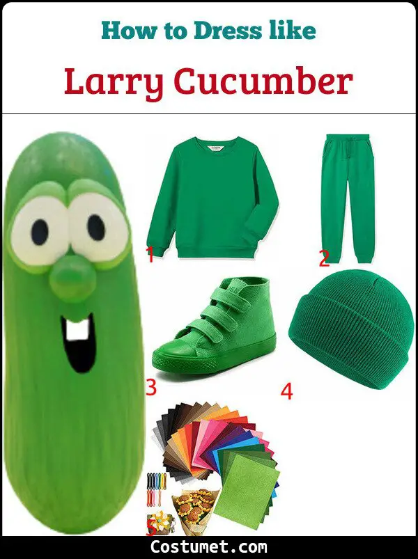 Larry Cucumber Costume for Cosplay & Halloween