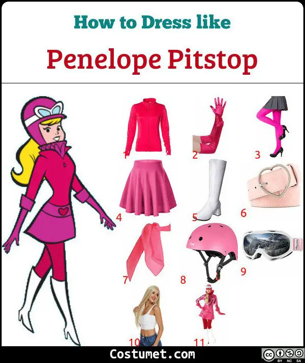 Penelope Pitstop Costume for Cosplay & Halloween