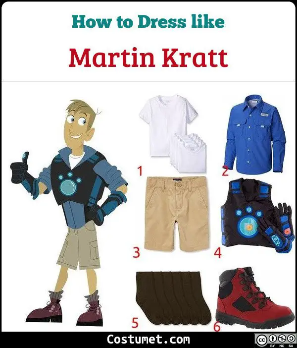 Martin Kratt, Wild Kratts Costume for Cosplay & Halloween