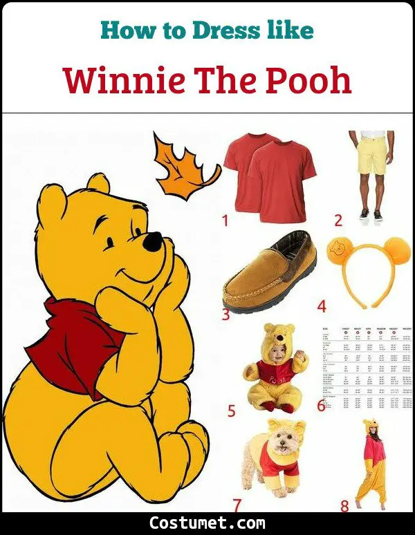 Winnie The Pooh Costume for Cosplay & Halloween