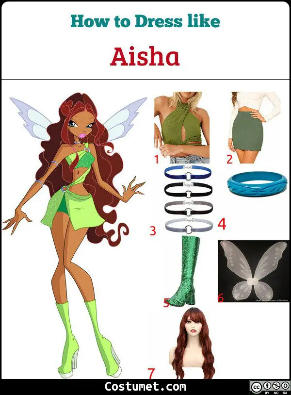 Aisha Costume for Cosplay & Halloween