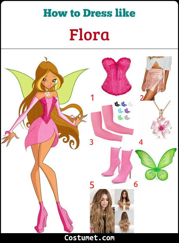 Flora Costume for Cosplay & Halloween
