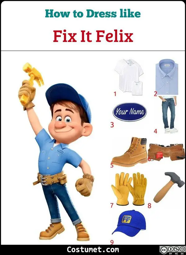 Fix It Felix Costume for Cosplay & Halloween