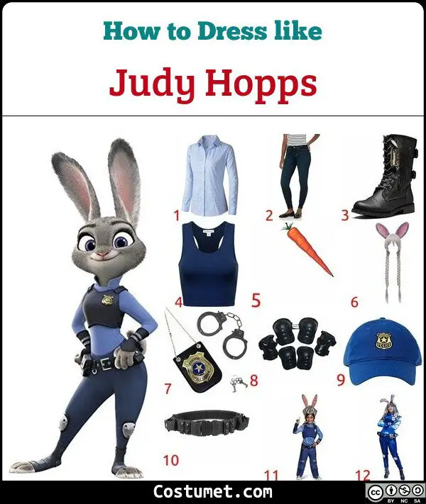 Judy Hopps Costume for Cosplay & Halloween