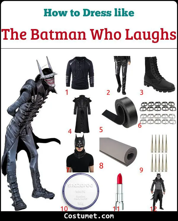 The Batman Who Laughs Costume for Cosplay & Halloween
