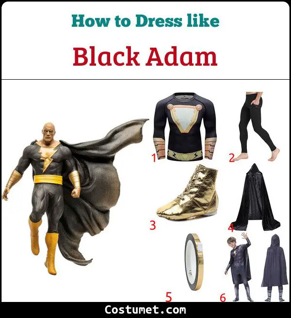 Black Adam Costume for Cosplay & Halloween