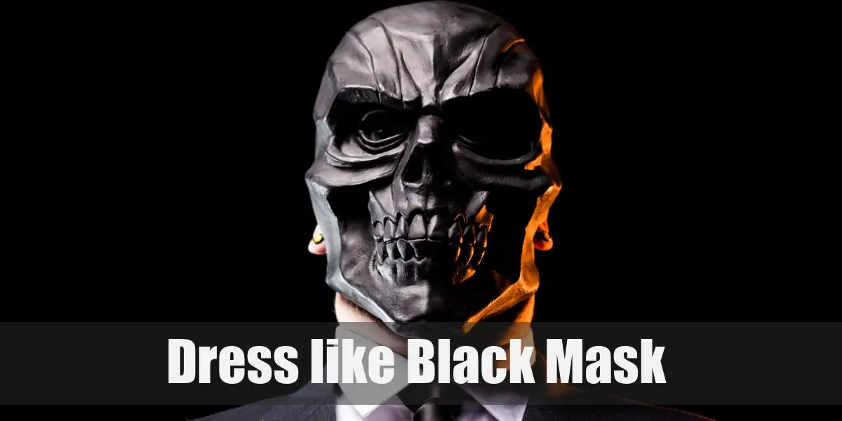 Black Mask Costume for Cosplay & Halloween