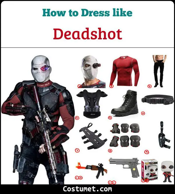 Deadshot Costume for Cosplay & Halloween