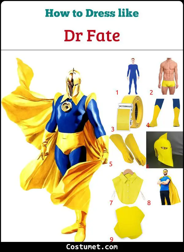 Dr Fate Costume for Cosplay & Halloween