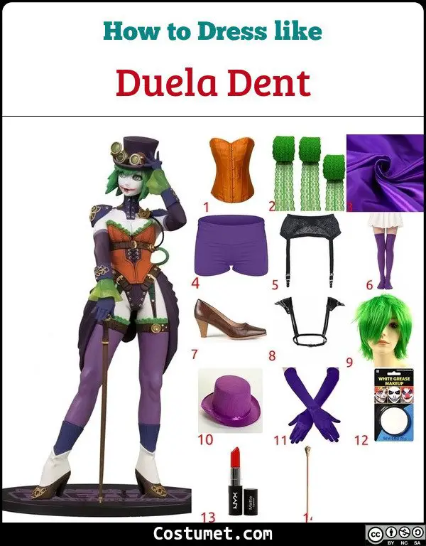 Duela Dent Costume for Cosplay & Halloween