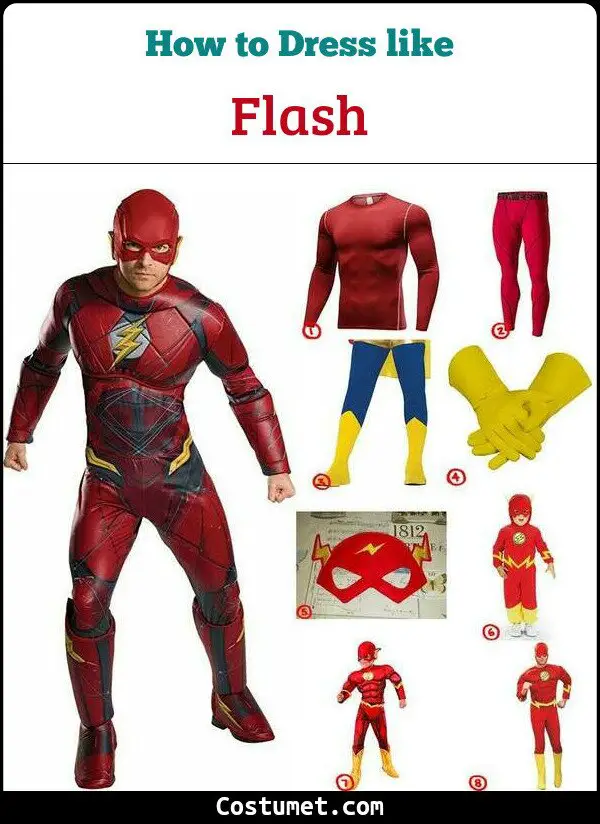 Flash Costume for Cosplay & Halloween