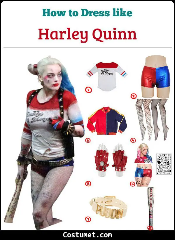 Harley Quinn Costume Cosplay 2020 Movie Birds of Prey Suit Coat Halloween Outfit Jacket Uniform Clothing Set Completo