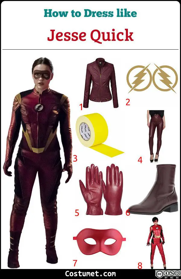 Jesse Quick Costume for Cosplay & Halloween