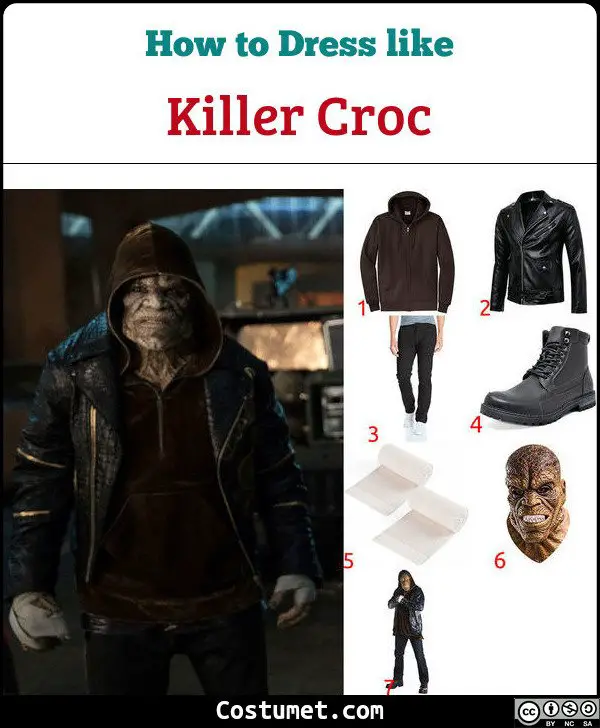 Killer Croc Costume for Cosplay & Halloween