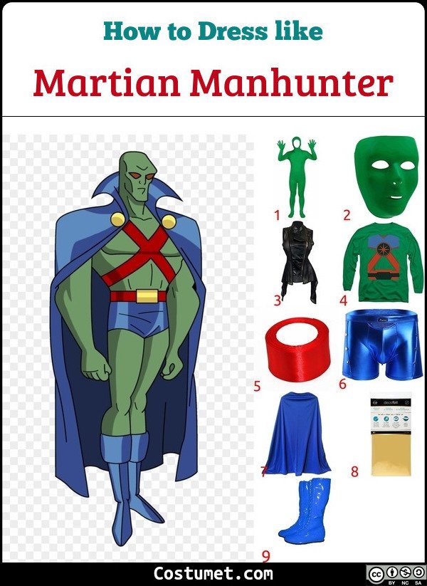 Martian Manhunter Costume for Cosplay & Halloween