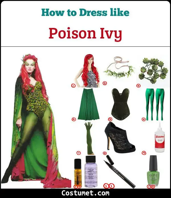 Poison Ivy Costume For Cosplay Halloween 2020.