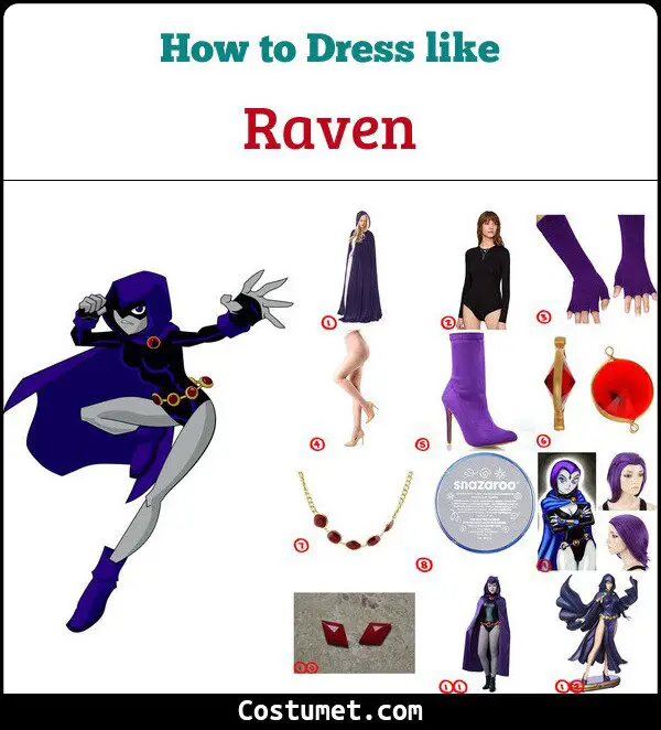 Raven Costume for Cosplay & Halloween