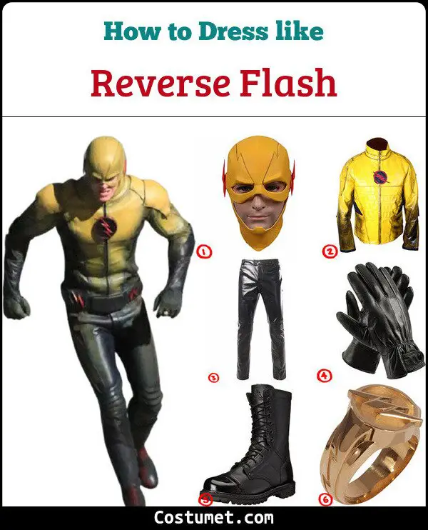 Reverse Flash Costume for Cosplay & Halloween