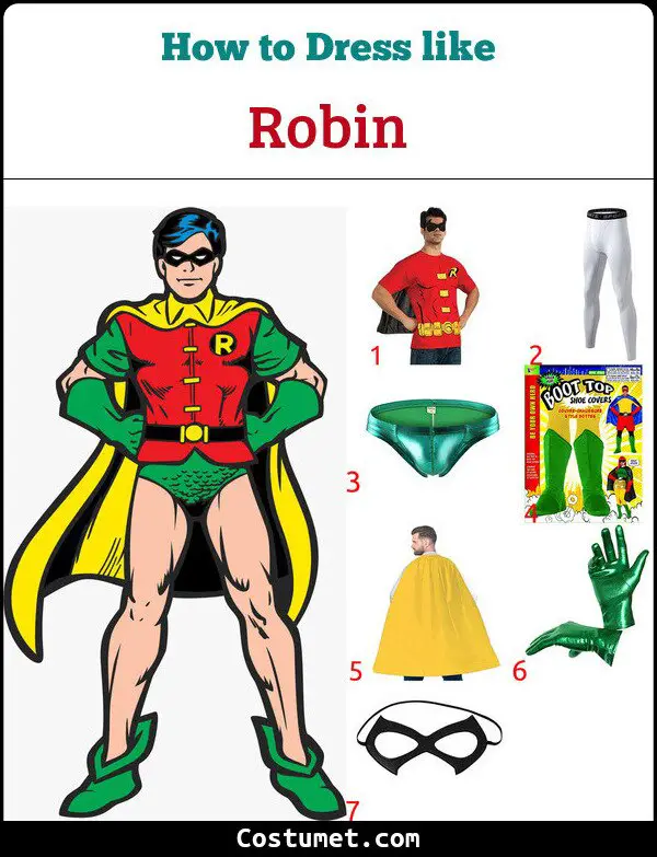 Robin Costume for Cosplay & Halloween