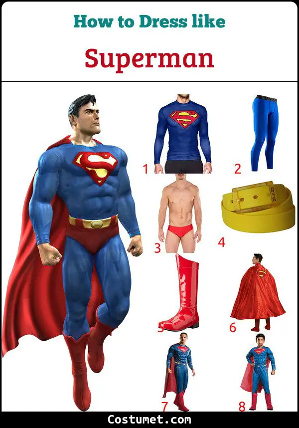 Superman Costume for Cosplay & Halloween