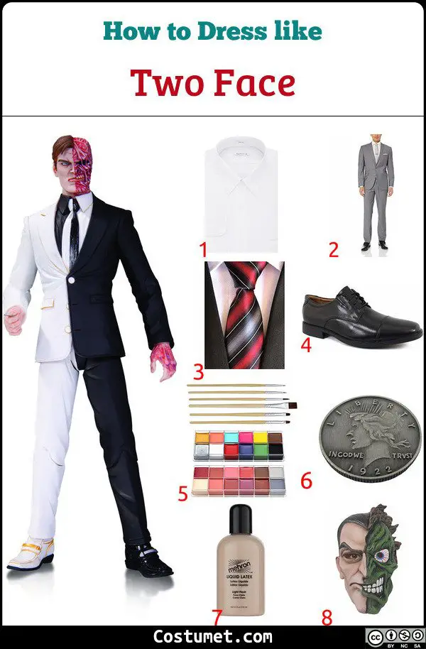 Two Face Costume for Cosplay & Halloween