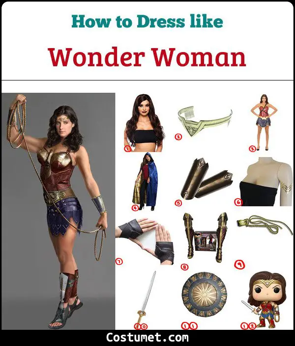 Wonder Woman Costume for Cosplay & Halloween