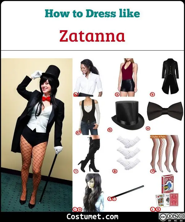 Zatanna Zatara Costume for Cosplay & Halloween. 