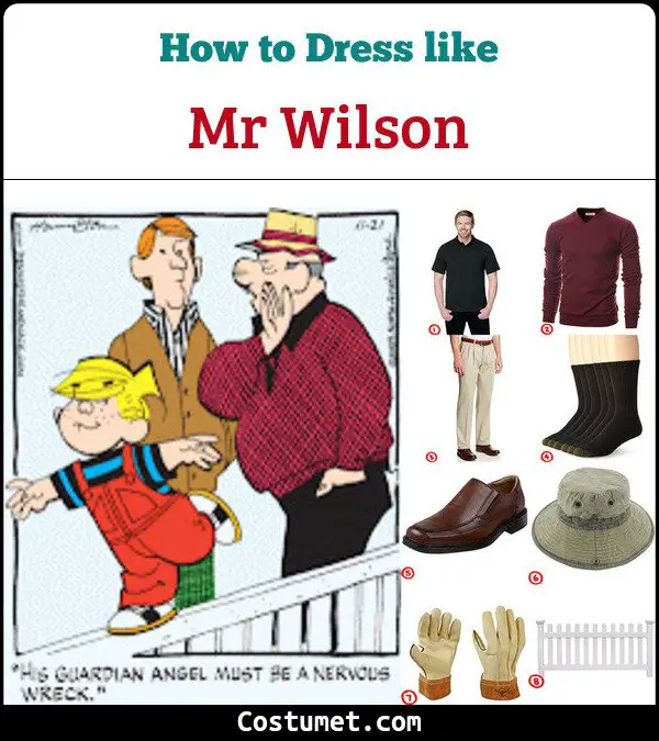 Mr Wilson Costume for Cosplay & Halloween