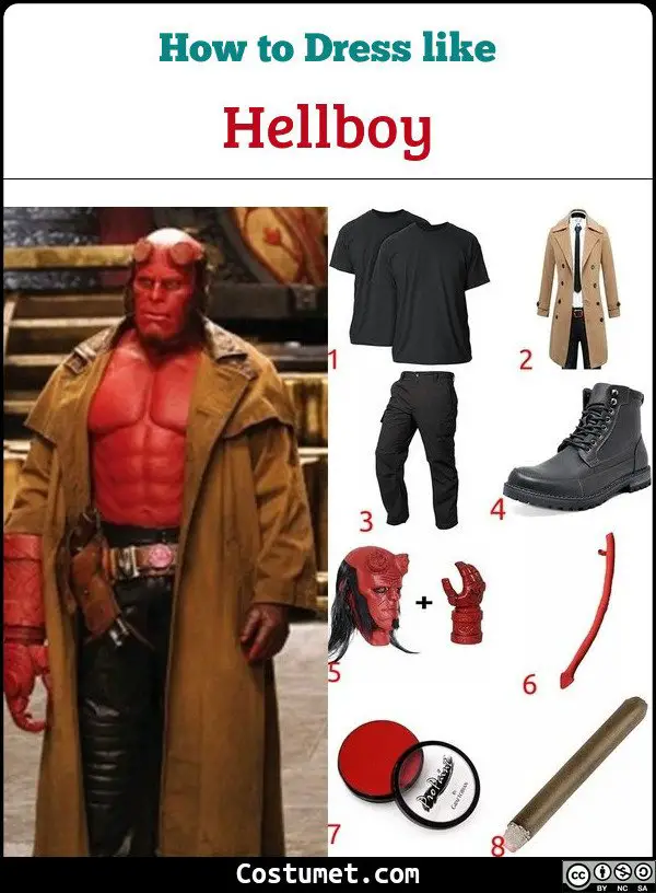 Hellboy Costume for Cosplay & Halloween