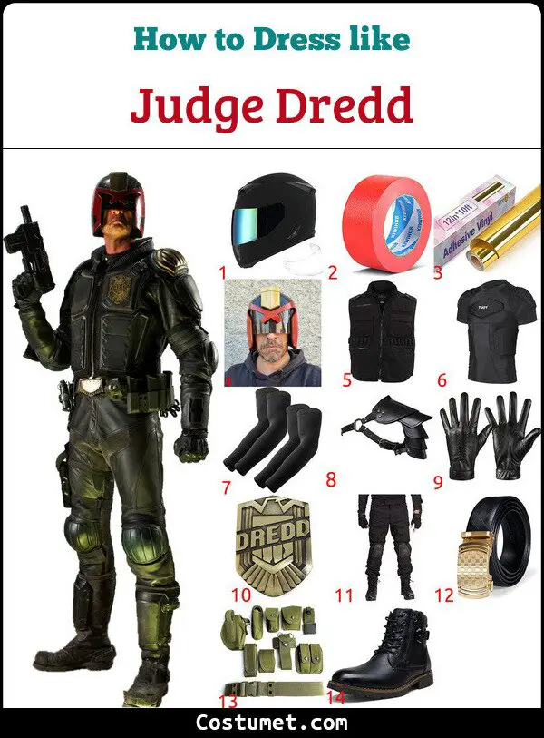 Judge Dredd Costume for Cosplay & Halloween