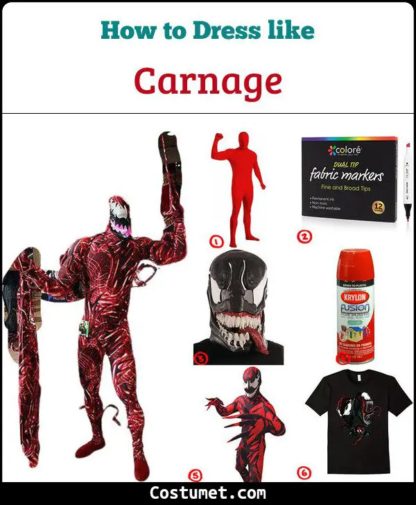 Carnage Costume for Cosplay & Halloween